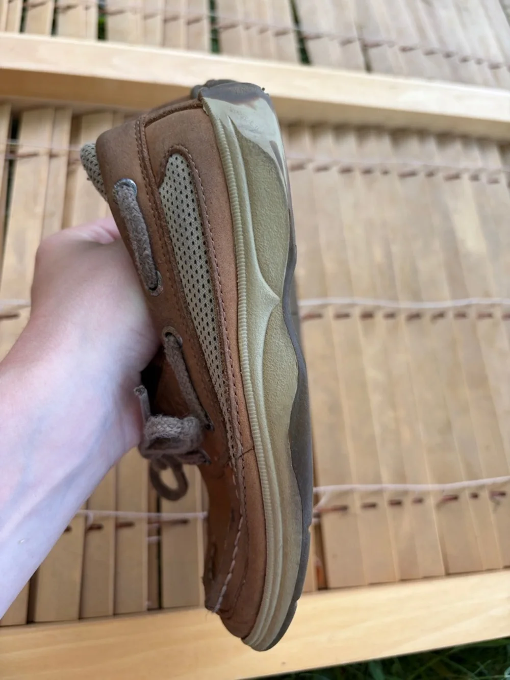 Sperry Kids Brown Leather Moccasin Boat Shoes